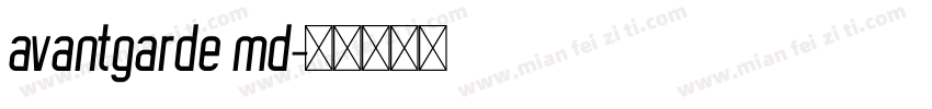 avantgarde md字体转换